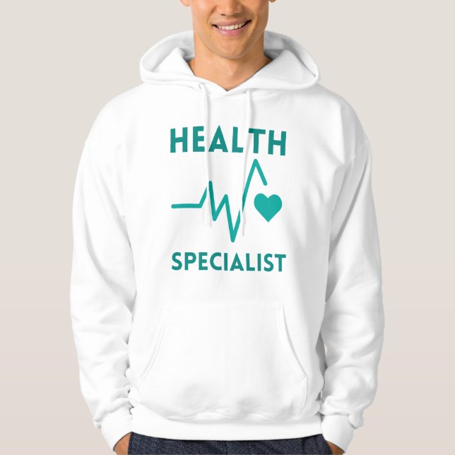 hälsospecialist hoodie (Framsida)