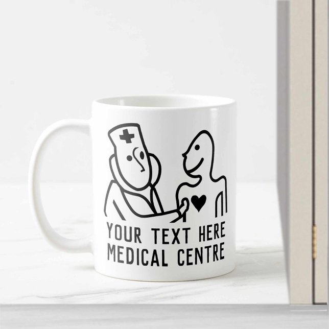Hälsotema för sjukhuscenter kaffemugg (Skapare uppladdad)