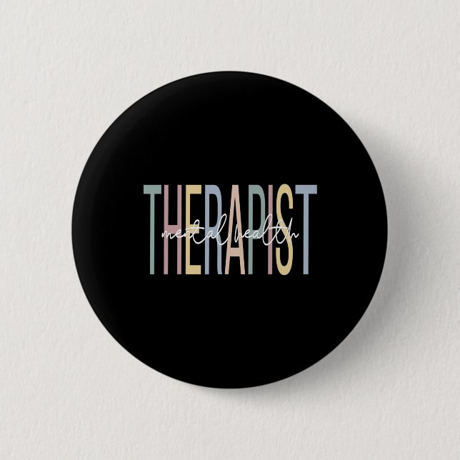 Hälsoterapi Boho Mental Health Therapy Knapp (Framsida)