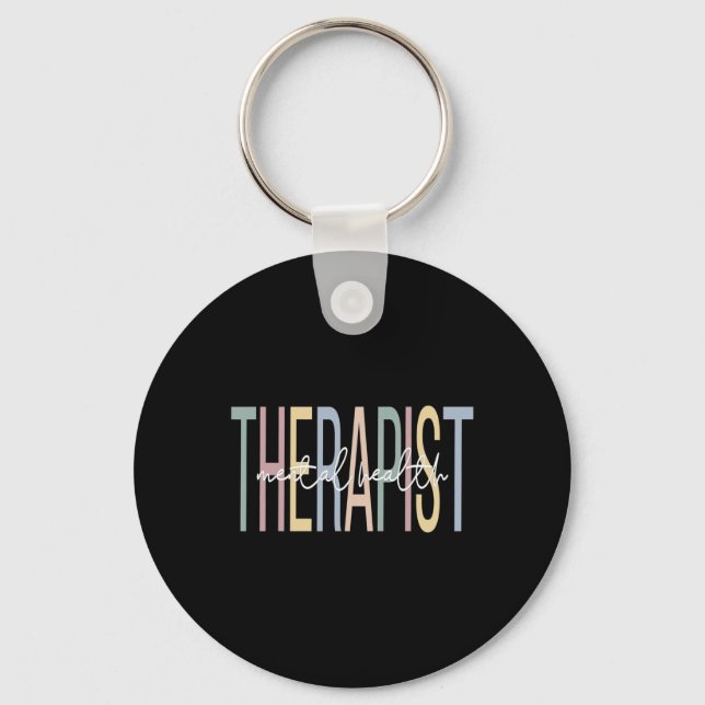 Hälsoterapi Boho Mental Health Therapy Nyckelring (Framsida)