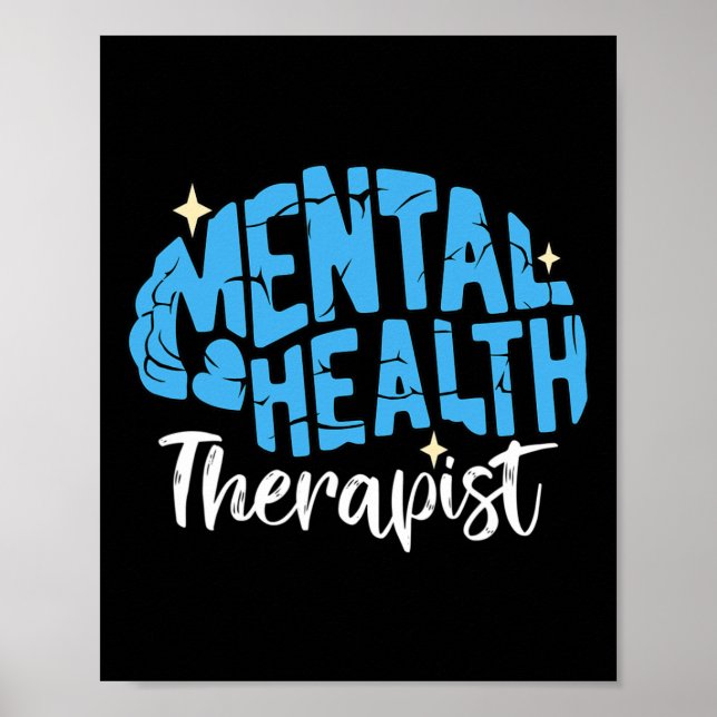 Hälsoterapi Student Psych Mental Health Therapi Poster (Framsidan)