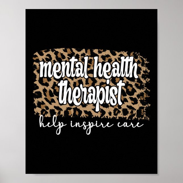Hälsoterapi vid psykisk hälsa poster (Framsidan)