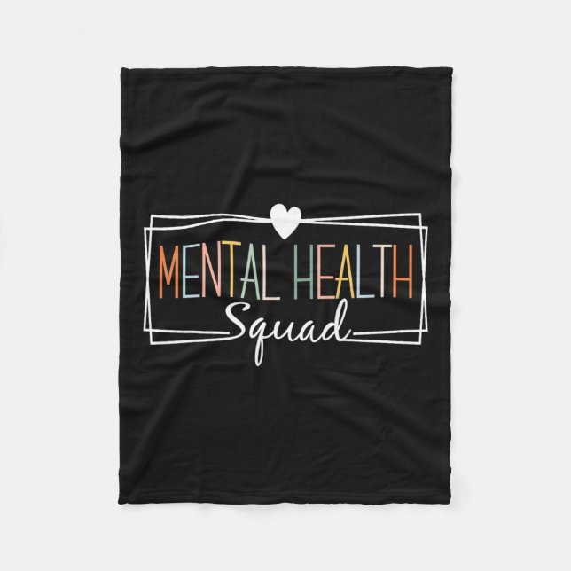 Hälsotorget Brain Sjukdom Mental Health Awareness Fleecefilt (Framsidan)