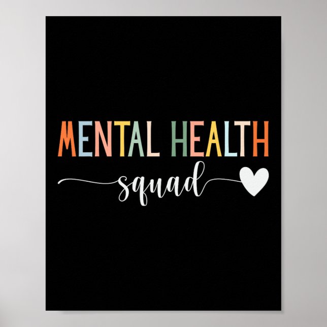 Hälsotorget Brain Sjukdom Mental Health Awareness Poster (Framsidan)