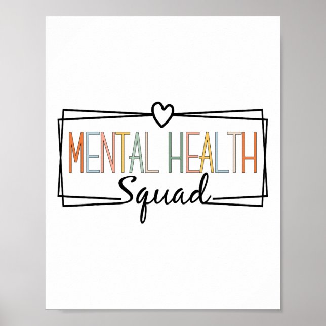 Hälsotorget Brain Sjukdom Mental Health Awareness Poster (Framsidan)