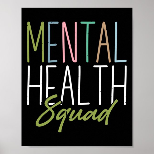 Hälsotorget - ökad medvetenhet om psykisk hälsa poster (Framsidan)