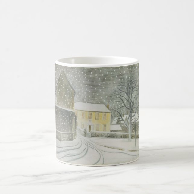 Halstead Road i Snö (av Eric Ravilious) Kaffemugg (Center)