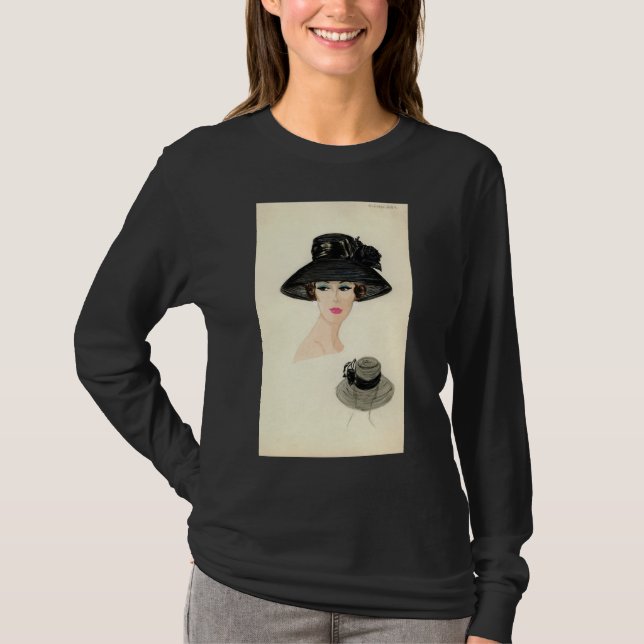 Halston formgivareT-tröja Tee Shirt (Framsida)