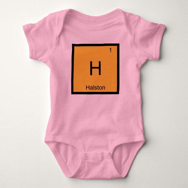 Halston Namn Kemiskämne Periodiska Systemet Tröja (Framsida)