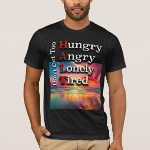 HALT Återhämtnings slogan Sunrise T Shirt