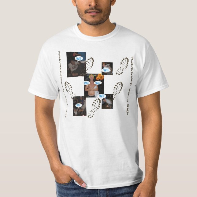 Halt när våt enkel T T Shirt (Framsida)