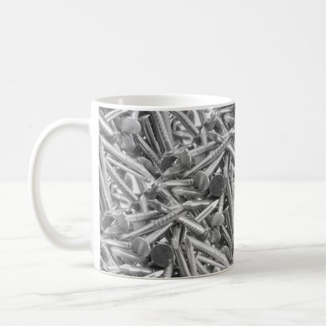 Halt på nagel i köttet kaffemugg (Vänster)