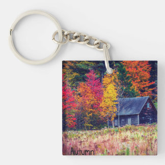 Halt Skogen Shack Acrylic Keychain