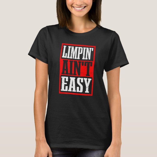 Halta är inte lätt -- Premium T Shirt (Framsida)