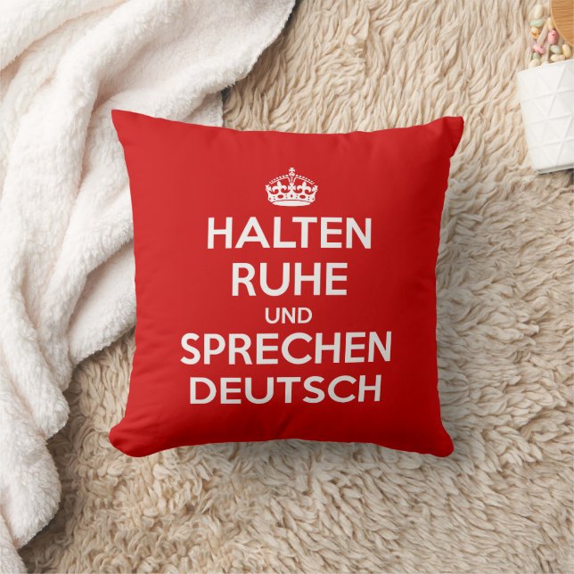 Halten Ruhe und Sprechen Deutsch Kudde (Filt)