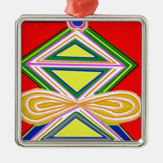 HALU HALOO Karuna Reiki - Tripodtriangelsymboler Julgransprydnad Metall