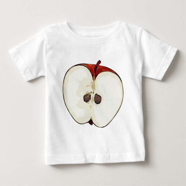 Halv äpple tee shirt (Framsida)