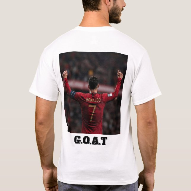 Halv ärm Ronaldo fotbollströja T Shirt (Baksida)