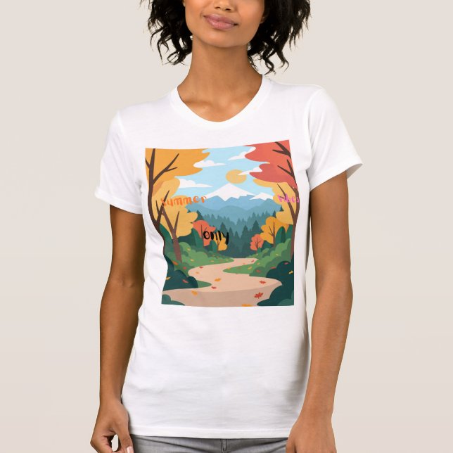 Halv ärmad dam t-shirt  (Framsida)