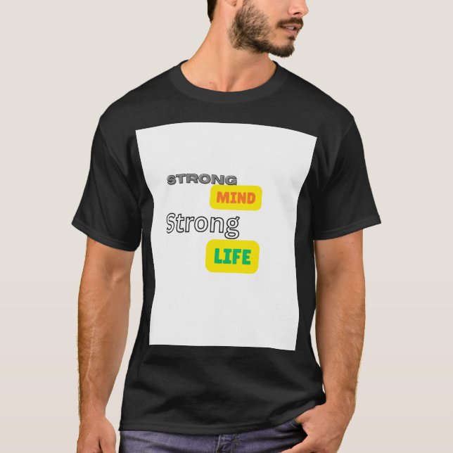 Halv ärmad t-shirt med motiverande citat (Framsida)
