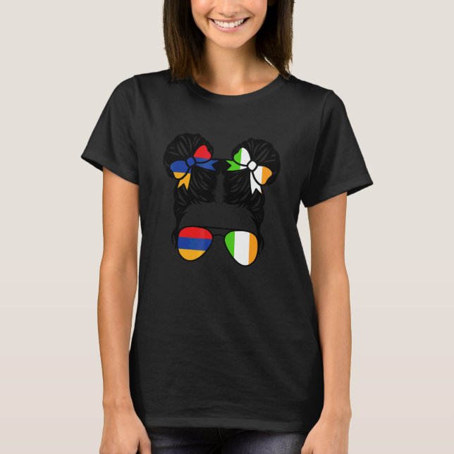 Halv Armenisk Halv Irländsk Flicka Armenien Barn K T Shirt (Framsida)