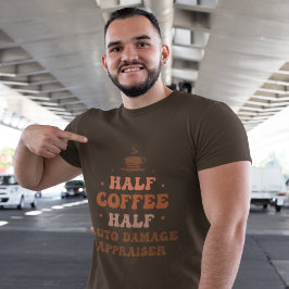 Halv automatisk skadebedömare för kaffe t shirt