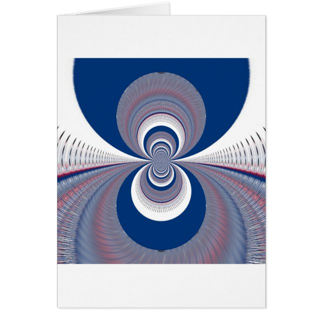 Halv blå hälsningskort (Framsidan)