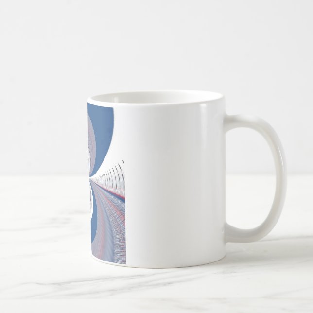 Halv blå kaffemugg (Höger)