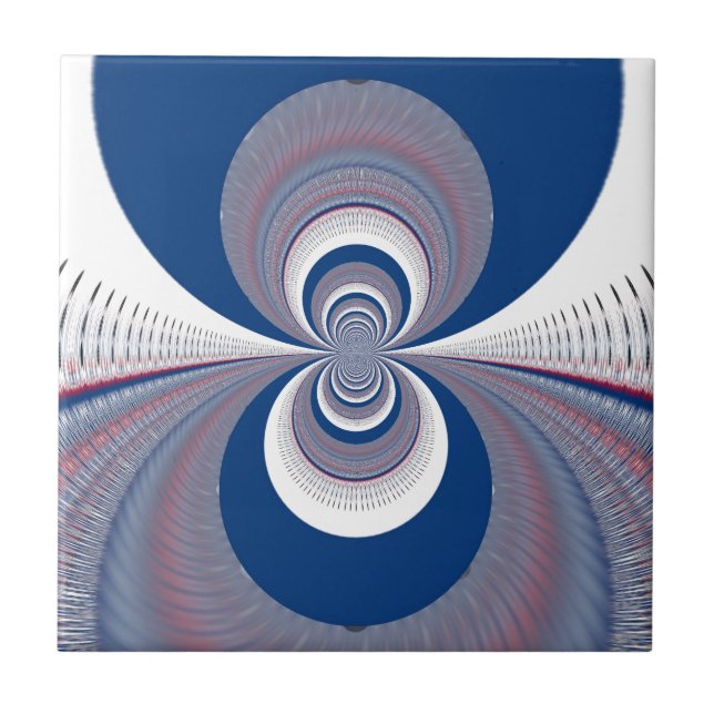 Halv blå kakelplatta (Framsidan)