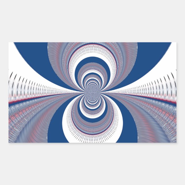 Halv blå rektangulärt klistermärke (Framsida)