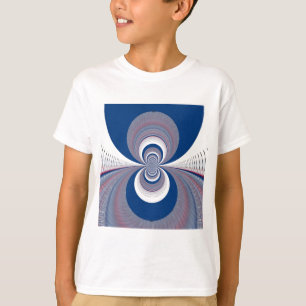 Halv blå tee shirt