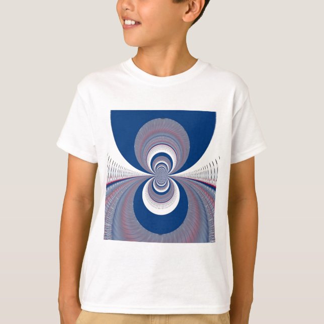 Halv blå tee shirt (Framsida)