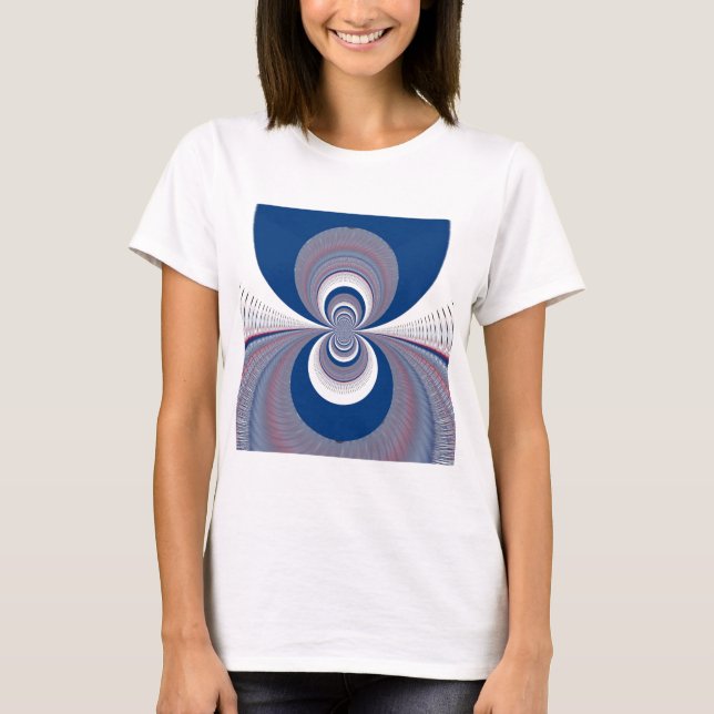 Halv blå tee shirt (Framsida)