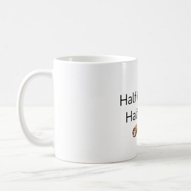 Halv cannoli. Halv Knish kaffemugg (Vänster)