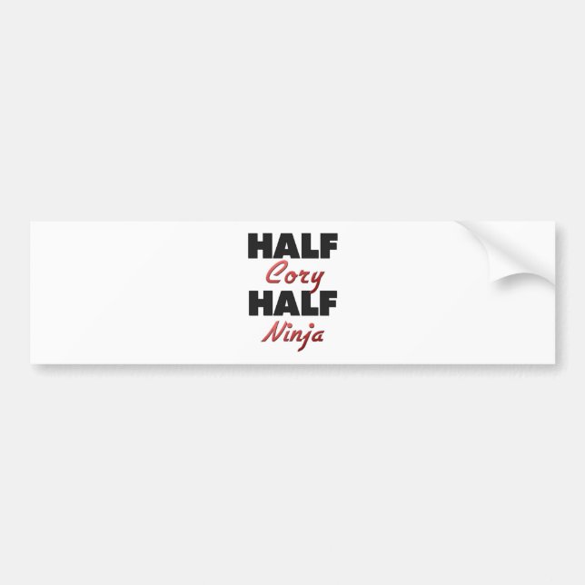 Halv Cory Halv Ninja Bildekal (Framsidan)