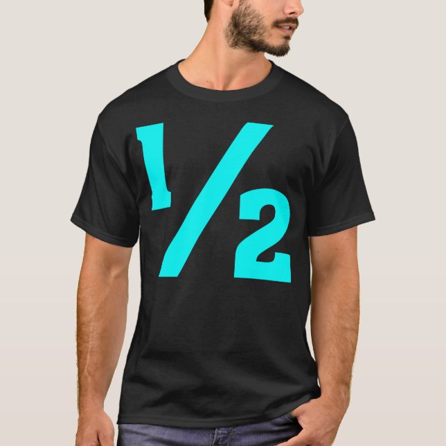 Halv - cyan t shirt (Framsida)
