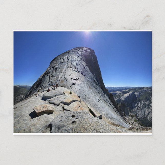 Halv dom från kabelbasen - Yosemite Vykort (Framsida)