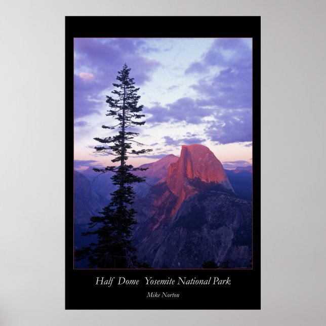 Halv Dome Yosemite nationalpark Poster (Framsidan)