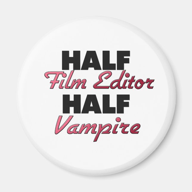 Halv filmredigerare, halv vampyr magnet (Framsidan)