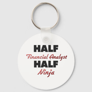 Halv finansiell analytiker halva Ninja Nyckelring