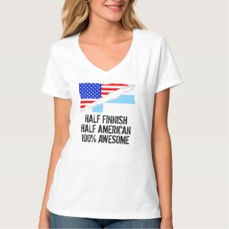 Halv finlandssvensk halv amerikanfantastisk t shirt