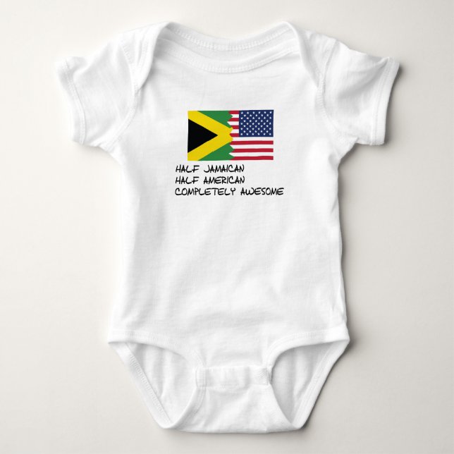 Halv för jamaikan fantastisk fullständigt tee shirt (Framsida)