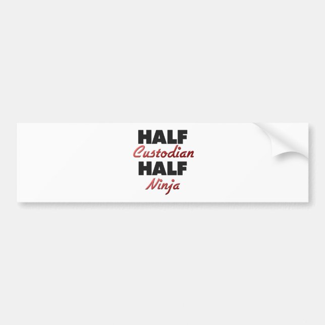 Halv förmyndare halva Ninja Bildekal (Framsidan)