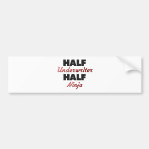 Halv försäkringstagare halva Ninja Bildekal