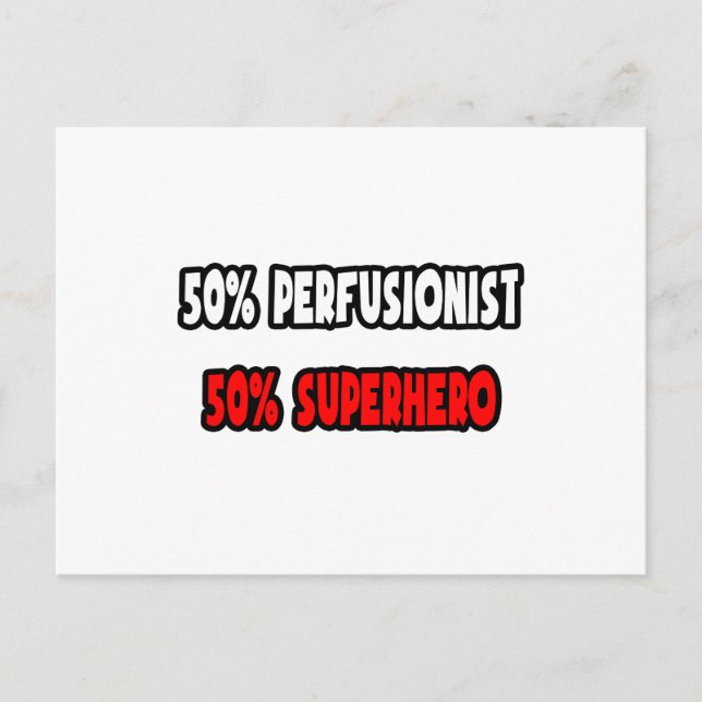 Halv förvirring ... Halv superhjälte Vykort (Framsida)