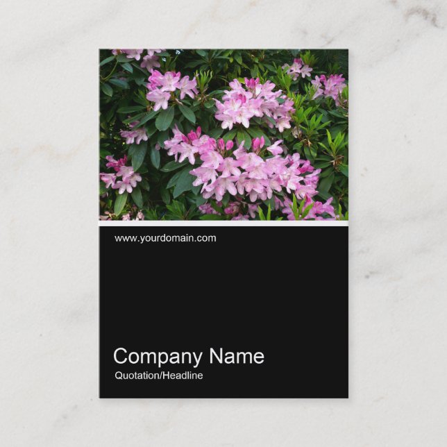 Halv&foto 025 - Rhododendron Visitkort (Framsida)