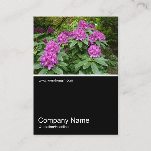 Halv&foto 026 - Rhododendron Visitkort (Framsida)