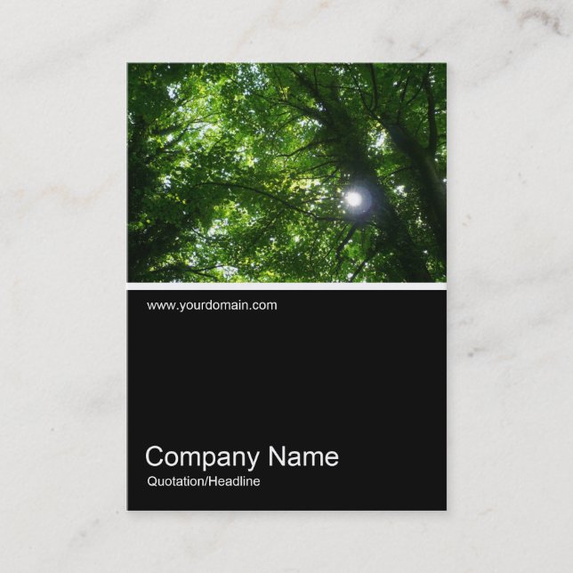 Halv&foto 027 - Sol i Träd Visitkort (Framsida)