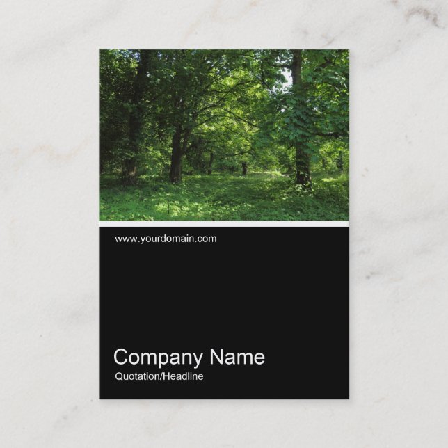 Halv&foto 0322 - Vår i Skogen 01 Visitkort (Framsida)