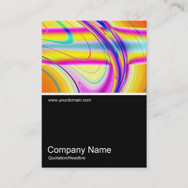 Halv&foto 0351 - Fractal Abstrakt 061012f Visitkort (Framsida)